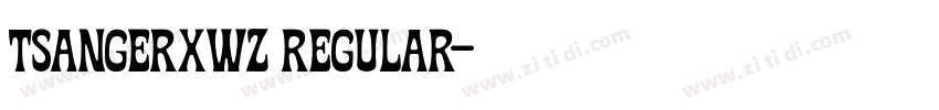 tsangerxwz regular字体转换